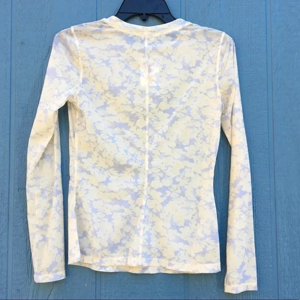 Free People Floral Long Sleeve Slim Fit Top Women’s XS